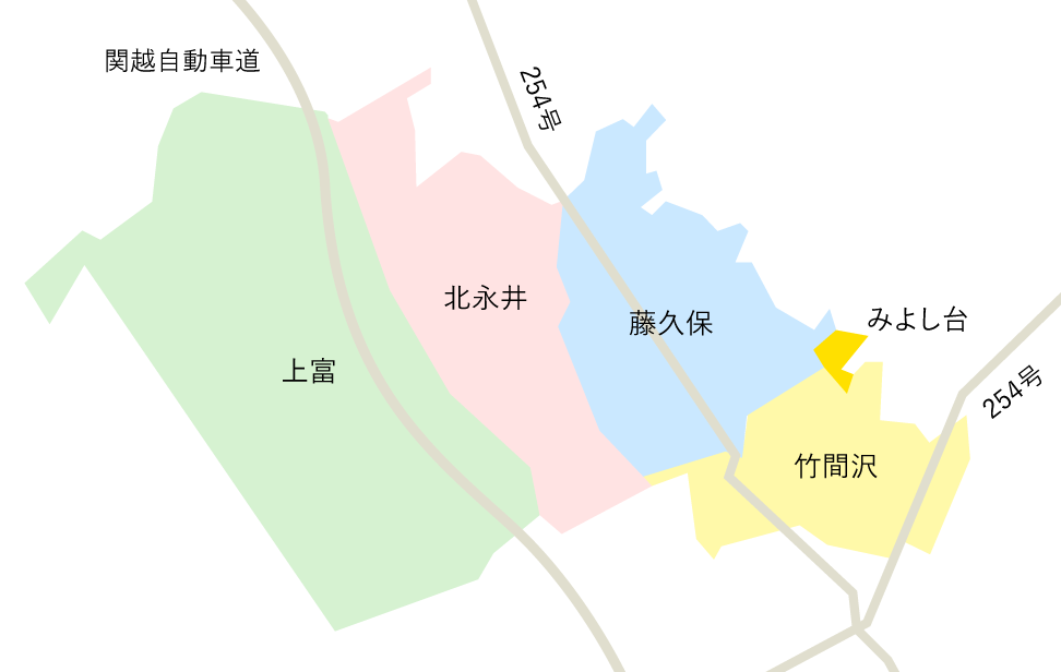 三芳町マップ